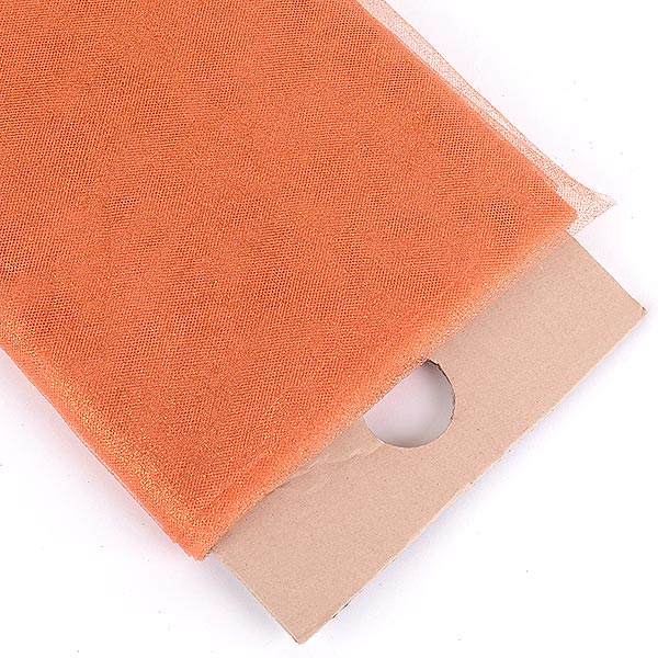 Orange - Premium Glitter Tulle Fabric ( 54 Inch | 10 Yards ) BBCrafts.com
