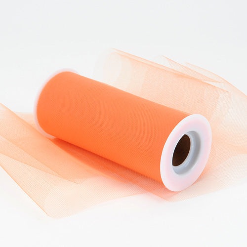 Orange - Premium Tulle Fabric ( 6 Inch | 25 Yards ) BBCrafts.com