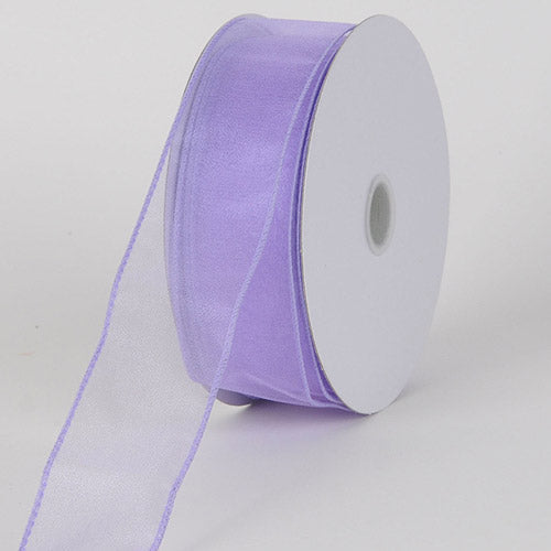 Orchid - Organza Ribbon Thick Wire Edge 25 Yards - ( 2 - 1/2 Inch | 25 Yards ) BBCrafts.com
