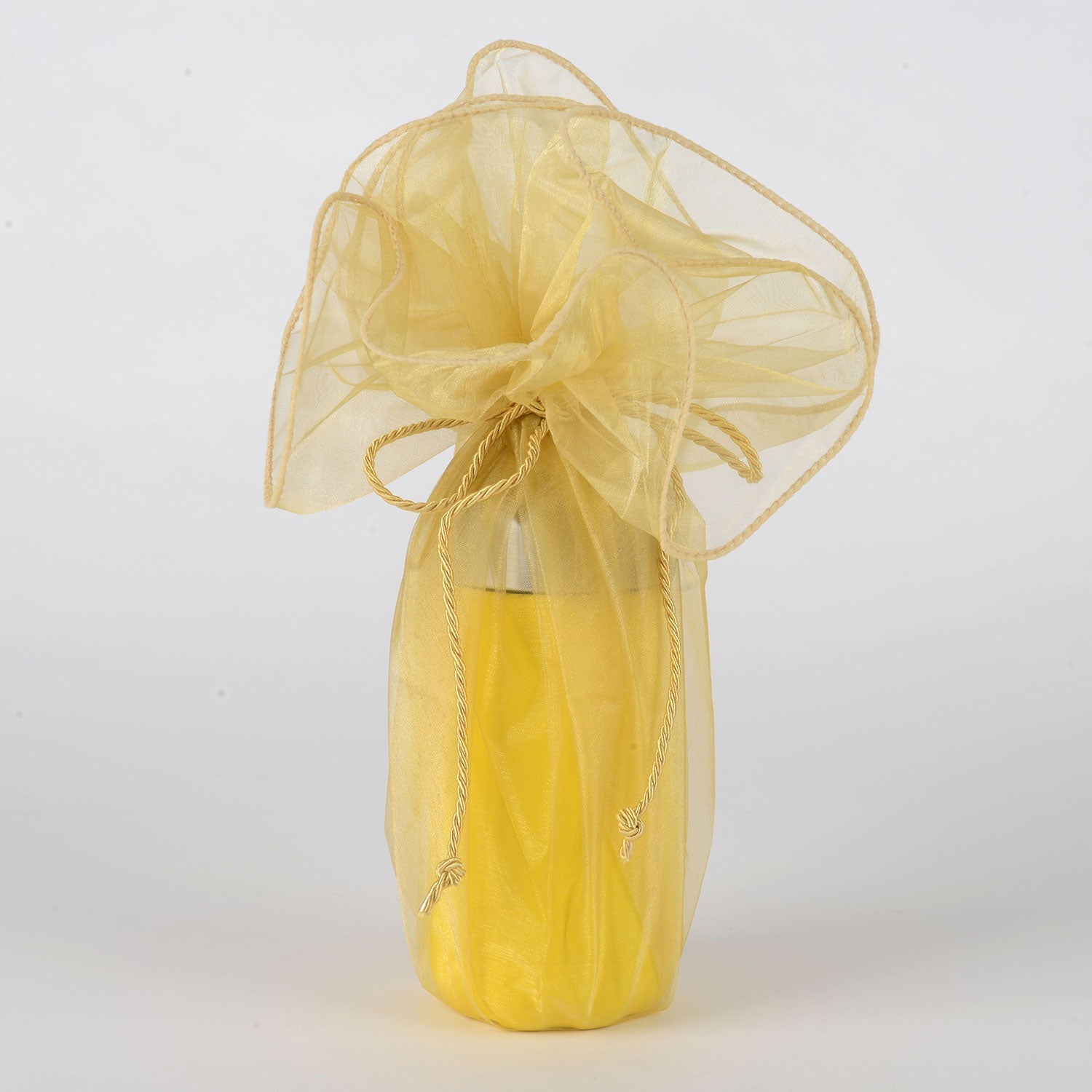 Organza Wrapper with Cord - Old Gold BBCrafts.com