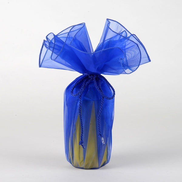 Organza Wrapper with Cord - Royal Blue BBCrafts.com