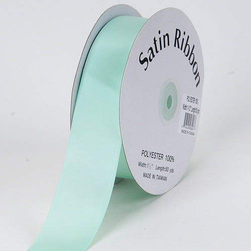 Pastel Green - Satin Ribbon Single Face - ( 1/4 Inch | 100 Yards ) BBCrafts.com