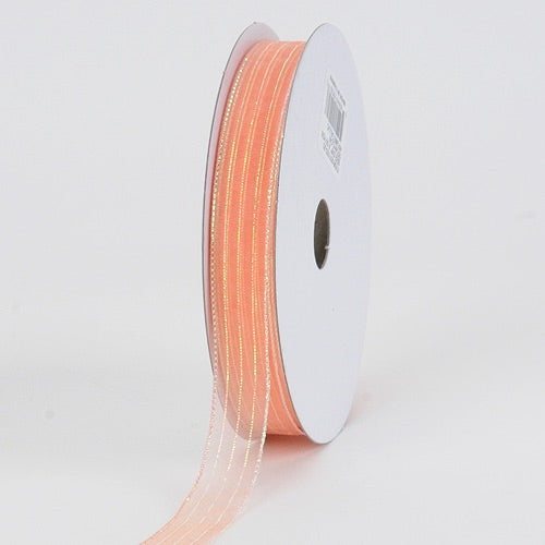Peach - Corsage Ribbon - ( 5/8 Inch | 50 Yards ) BBCrafts.com