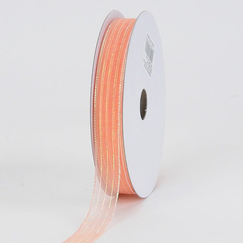 Peach - Corsage Ribbon - ( W: 3/8 Inch | L: 50 Yards ) BBCrafts.com