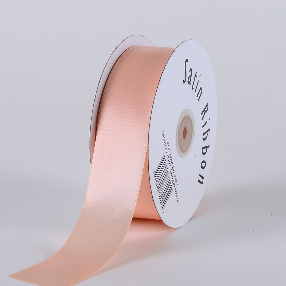 Peach - Satin Ribbon Single Face - ( 1/8 inch | 100 Yards )