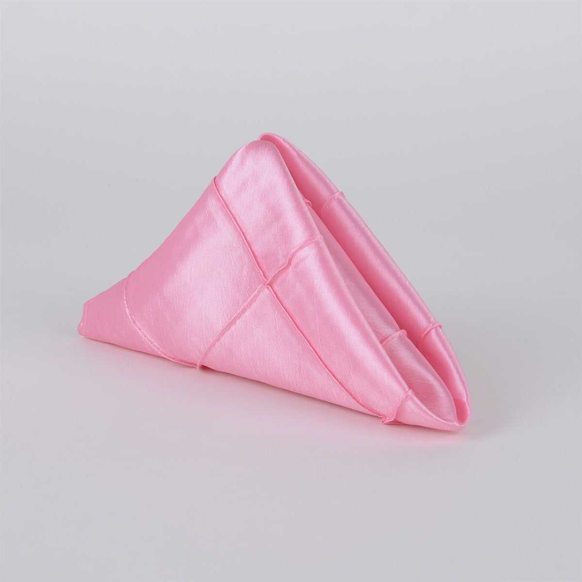 Pink - 17 x 17 Pintuck Satin Napkins - Pack of 5