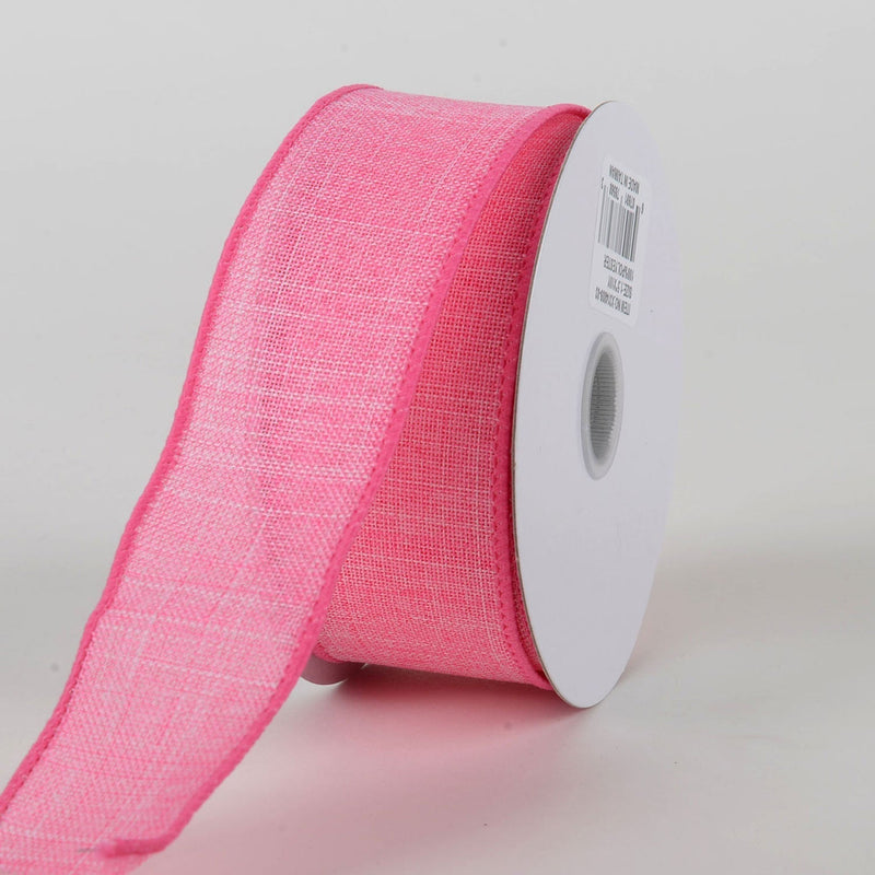 Pink - Canvas Ribbon - ( W: 1 - 1/2 Inch | L: 10 Yards ) BBCrafts.com