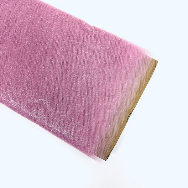 Pink - Premium Glitter Tulle Fabric ( 54 Inch | 10 Yards ) BBCrafts.com