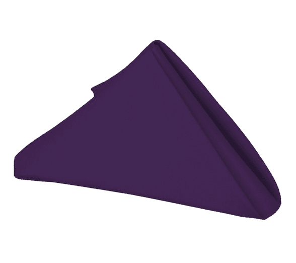 Purple - 20 x 20 Polyester Napkins - ( 20 x 20 - 5 Pieces | 5 Napkins ) BBCrafts.com