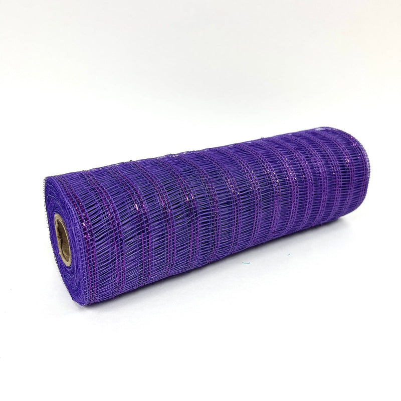 Purple - Deco Mesh Laser Eyelash - (10 Inch x 10 Yards) BBCrafts.com