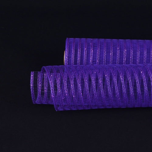 Purple - Deco Mesh Laser Eyelash - (21 Inch x 10 Yards) BBCrafts.com