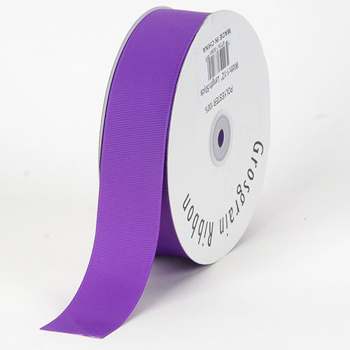 Purple - Grosgrain Ribbon Solid Color - ( W: 1 - 1/2 Inch | L: 50 Yards ) BBCrafts.com