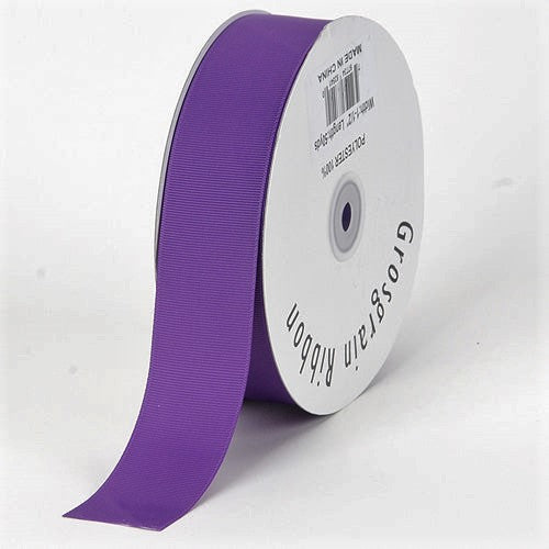 Purple - Grosgrain Ribbon Solid Color - ( W: 3 Inch | L: 25 Yards ) BBCrafts.com