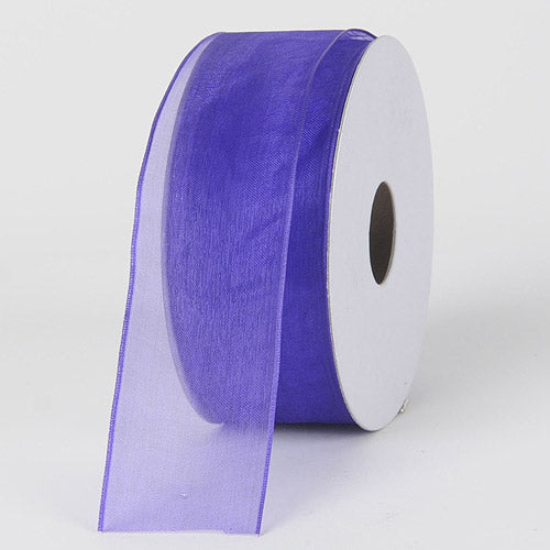 Purple Haze - Organza Ribbon Thin Wire Edge 25 Yards - 1-1/2 inch | 25 Yards