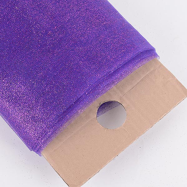 Purple - Premium Glitter Tulle Fabric ( 54 Inch | 10 Yards ) BBCrafts.com
