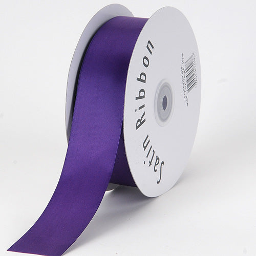 Purple - Satin Ribbon Single Face - ( W: 3/8 Inch | L: 100 Yards ) BBCrafts.com