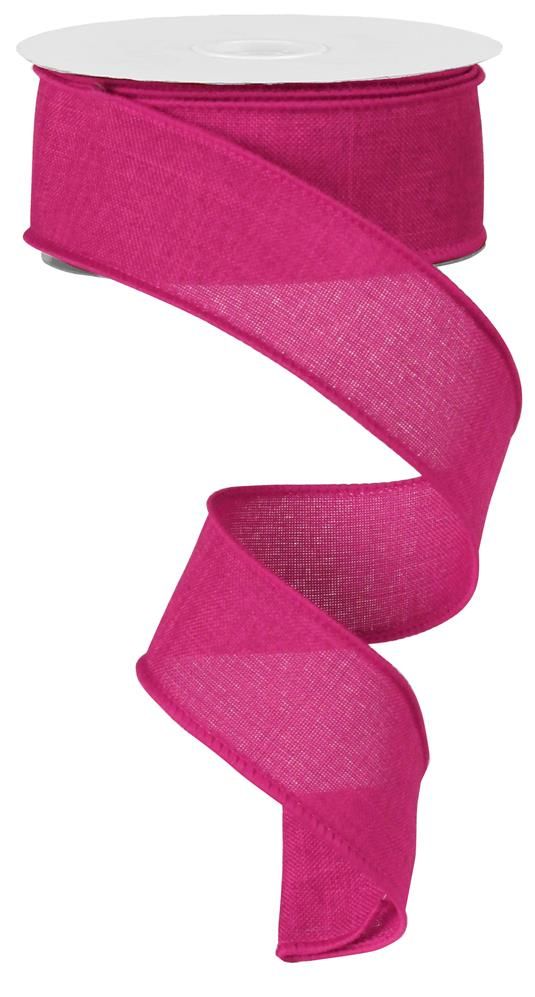 1.5 Inch x 10 Yards Royal Burlap Ribbon - Fuchsia