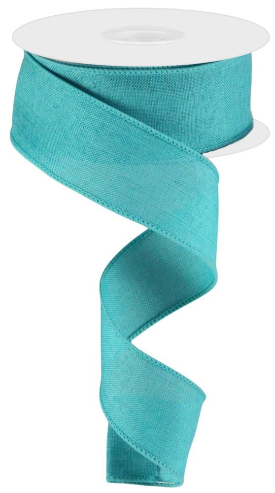 1.5 Inch x 10 Yards Royal Burlap Ribbon - Light Teal