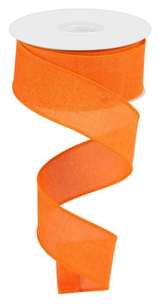 New Orange - Royal Burlap Wired Ribbon - 1-1/2 Inch x 10 Yards