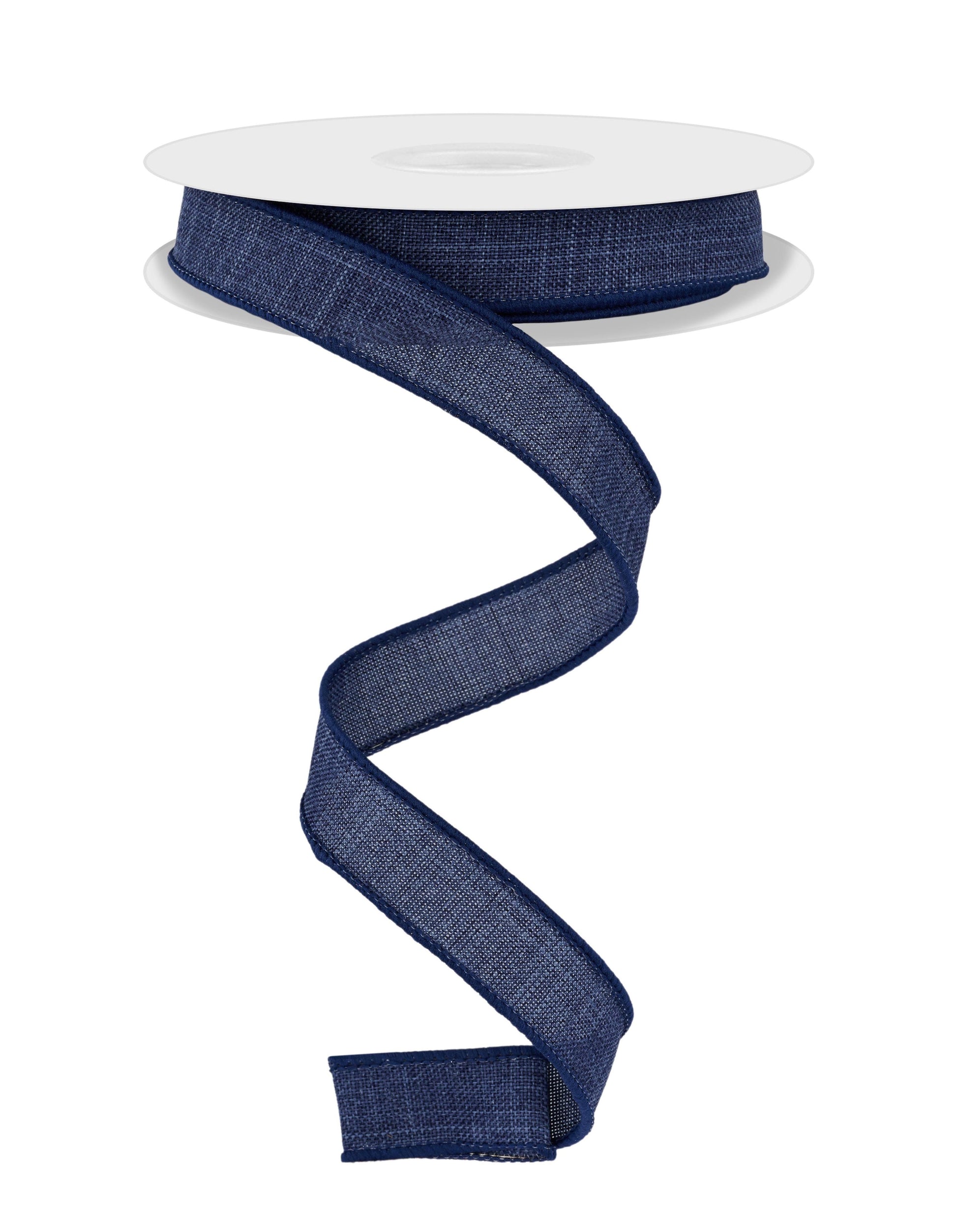 5/8 Inch x 10 Yards Royal Burlap Ribbon - Navy Blue