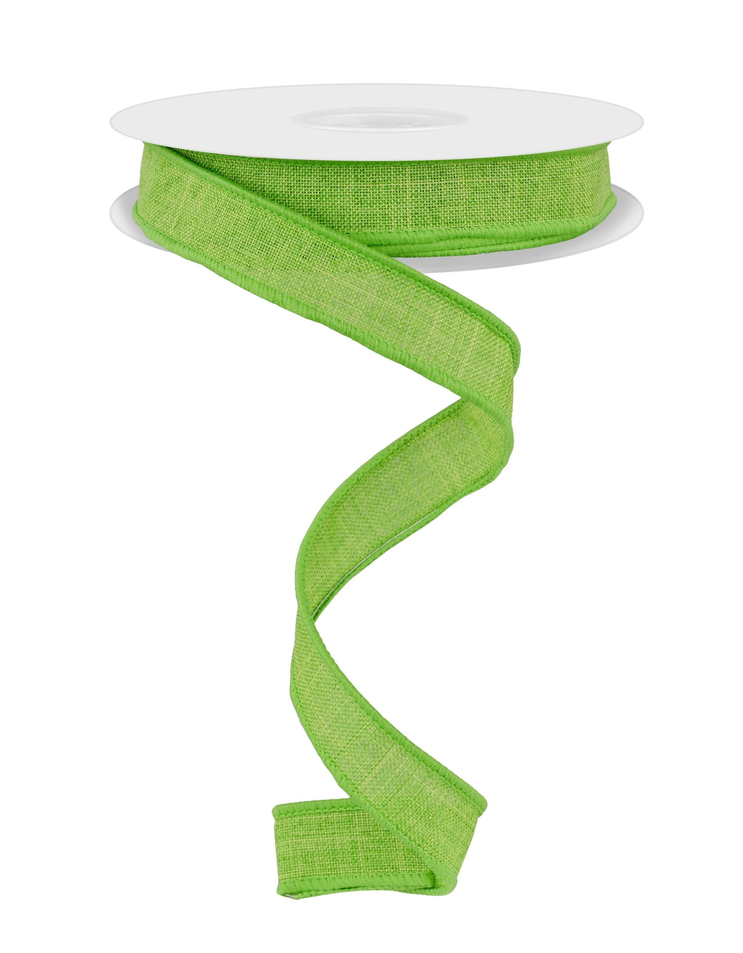 5/8 Inch x 10 Yards Royal Burlap Ribbon - Lime Green