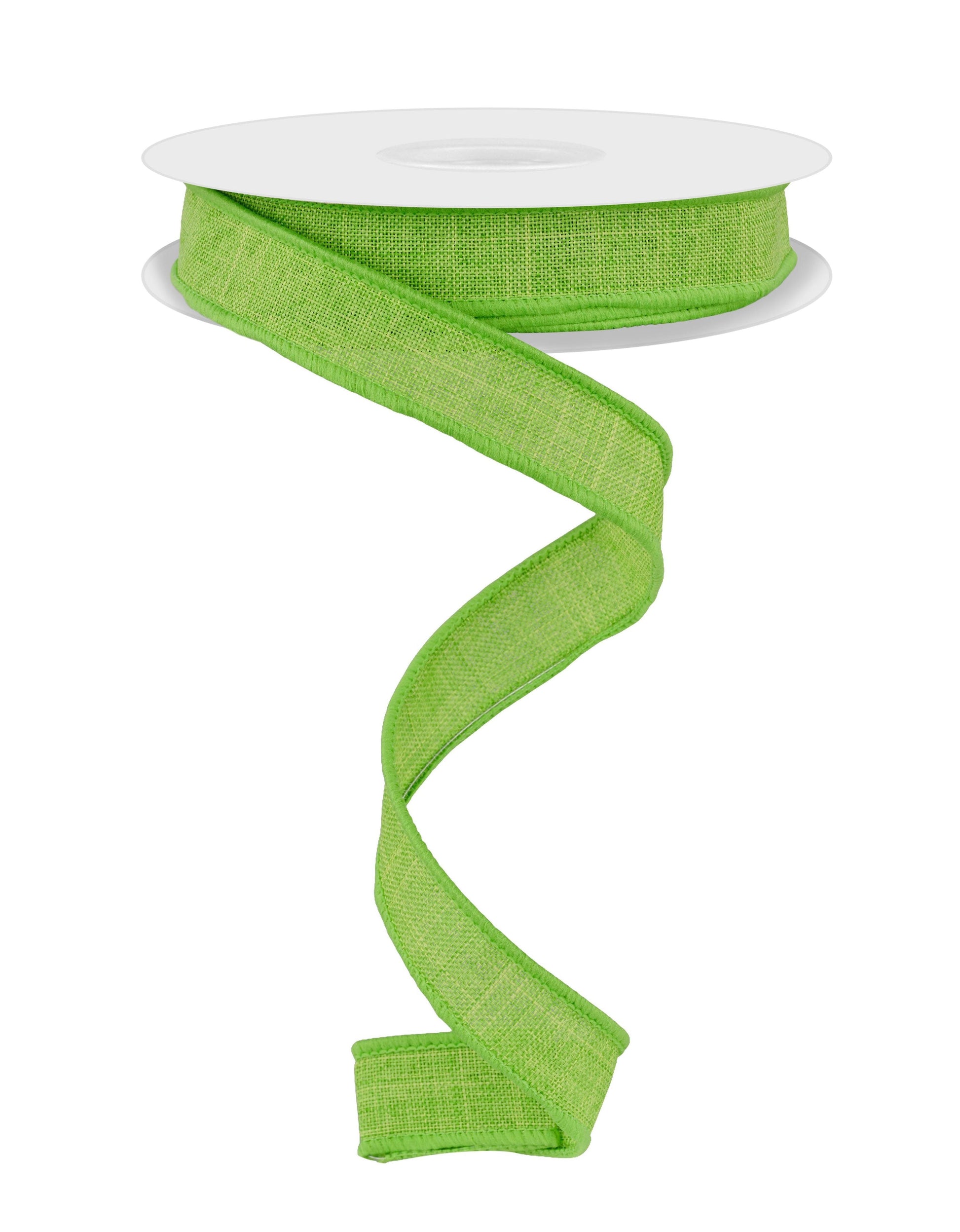 5/8 Inch x 10 Yards Royal Burlap Ribbon - Lime Green