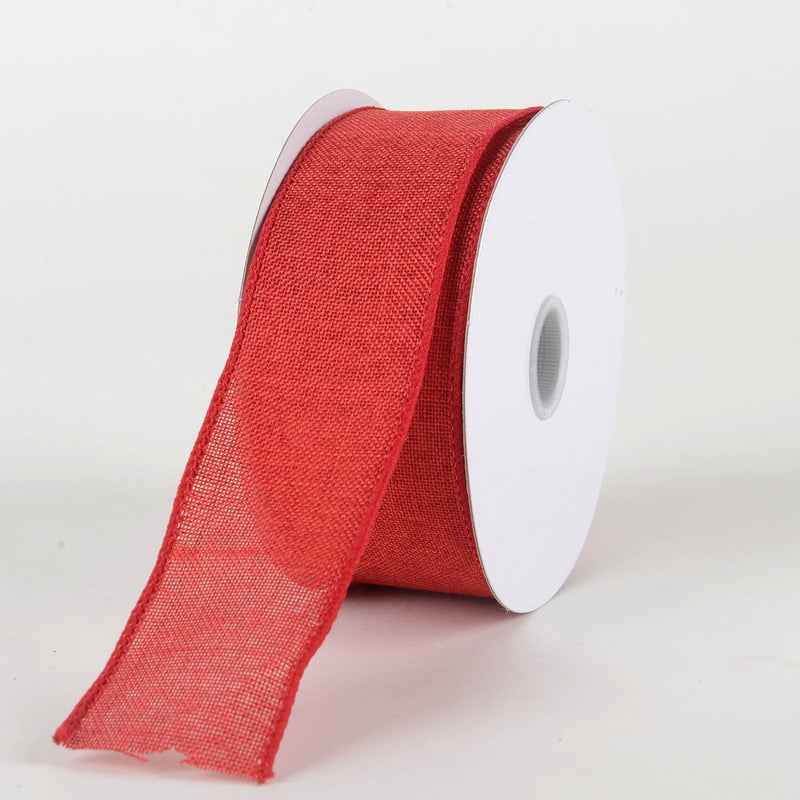 Red - Canvas Ribbon - ( W: 1 - 1/2 Inch | L: 10 Yards ) BBCrafts.com