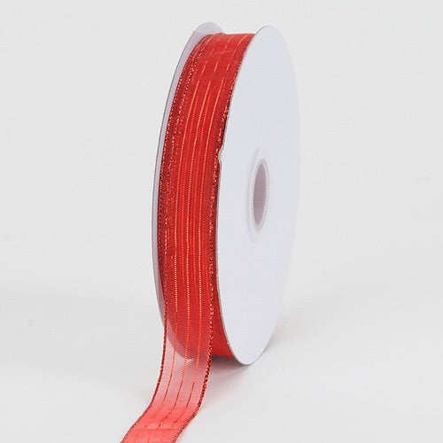 Red - Corsage Ribbon - 5/8 inch | 50 Yards
