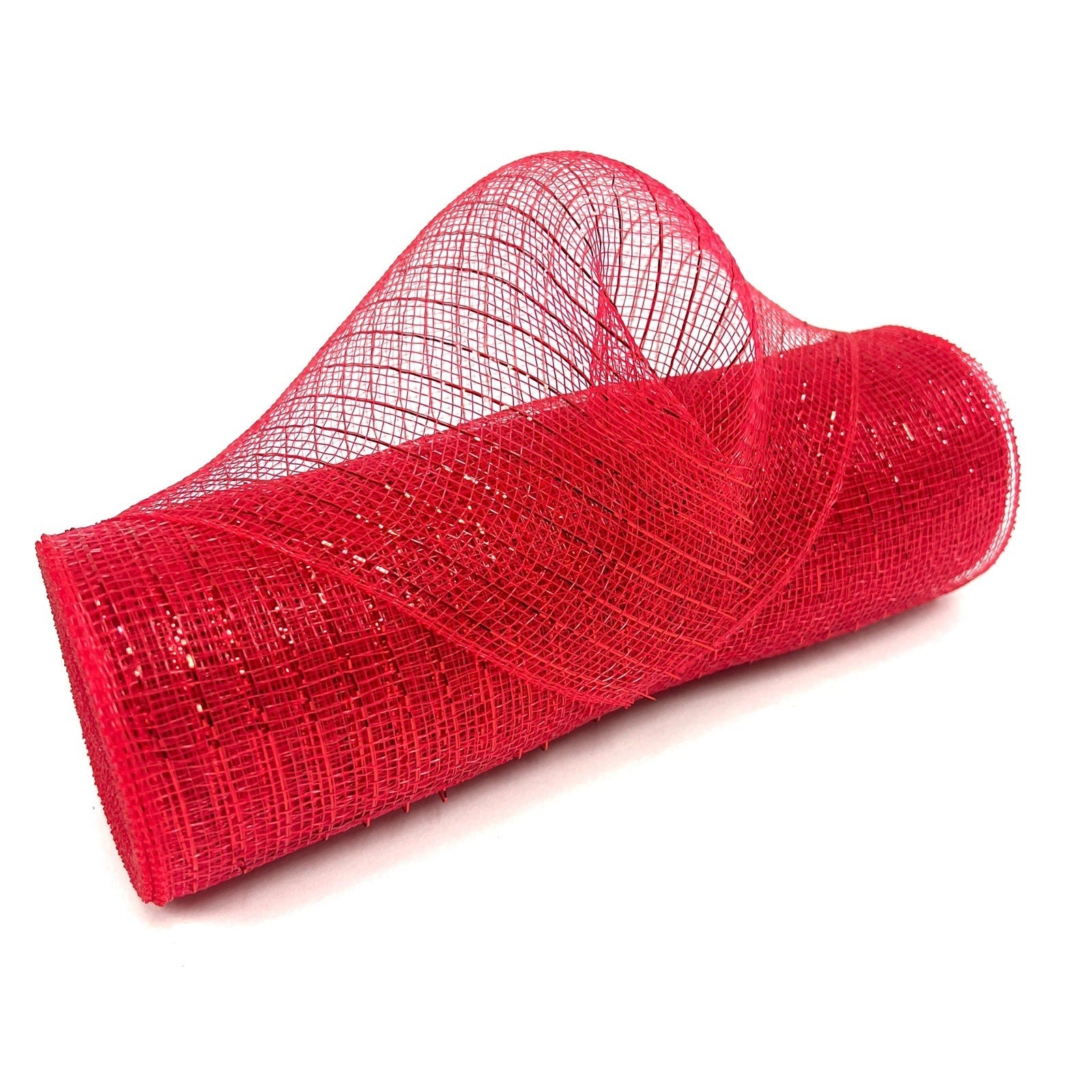 Deco Mesh Wraps Red Deco Mesh Ribbon for Wreaths - 10