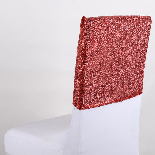 Red Duchess Sequin Chair Top Covers BBCrafts.com