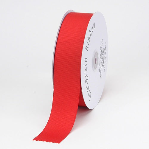 Red - Grosgrain Ribbon Solid Color - ( 1/4 Inch | 50 Yards ) BBCrafts.com