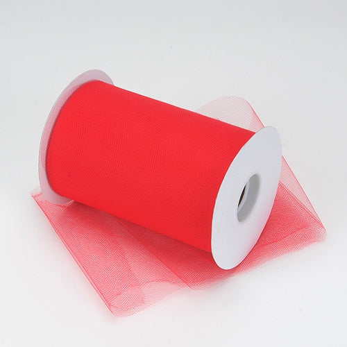 Red - Premium Tulle 100 Yards W: 6 Inch | L: 100 Yards