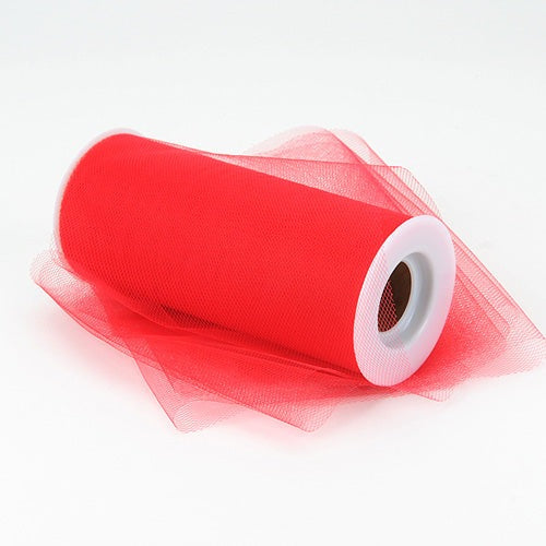 Red - Premium Tulle Fabric 6 Inch | 25 Yards
