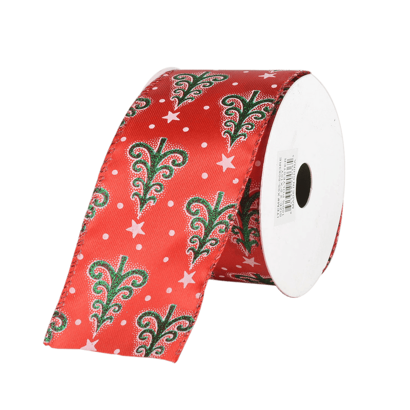 Red Satin Christmas Ribbon - 2.5 inch x 10 yards - 955083RE