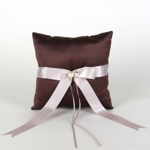 Ring Bearer Pillow Brown ( 7 x 7 Inch ) - 5701 BBCrafts.com