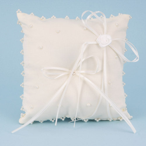 Ring Bearer Pillow Ivory ( 7 Inch x 7 Inch ) - 404418 BBCrafts.com