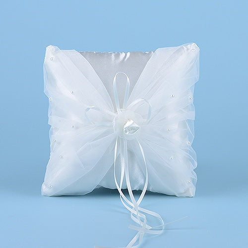 Ring Bearer Pillow Ivory ( 7 Inch x 7 Inch ) - 5801I BBCrafts.com
