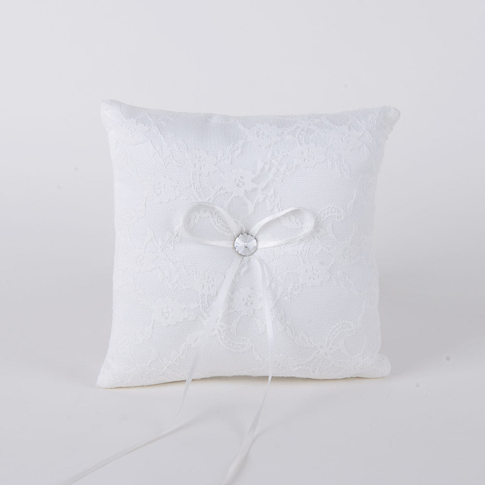 Ring Bearer Pillow Ivory 7 x 7 inches - JSW376I