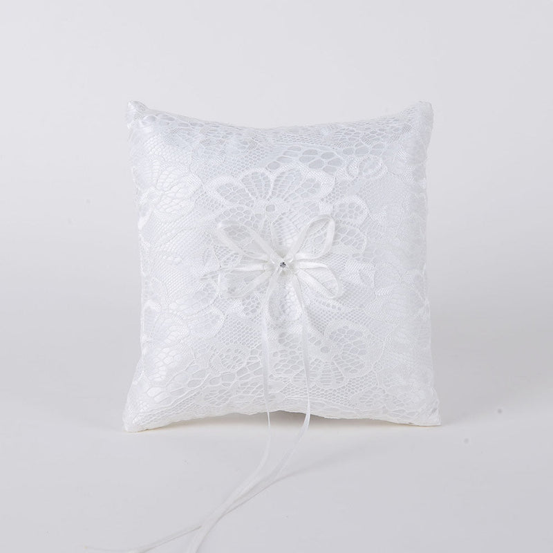Ring Bearer Pillow Ivory ( 7 x 7 inches ) - W274I BBCrafts.com