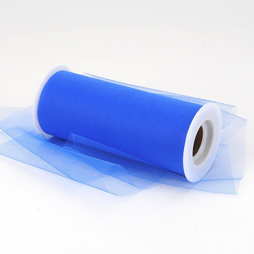 6 inch 50 Yards Tulle Ribbon Rolls Pastel Netting Fabric, Light Blue