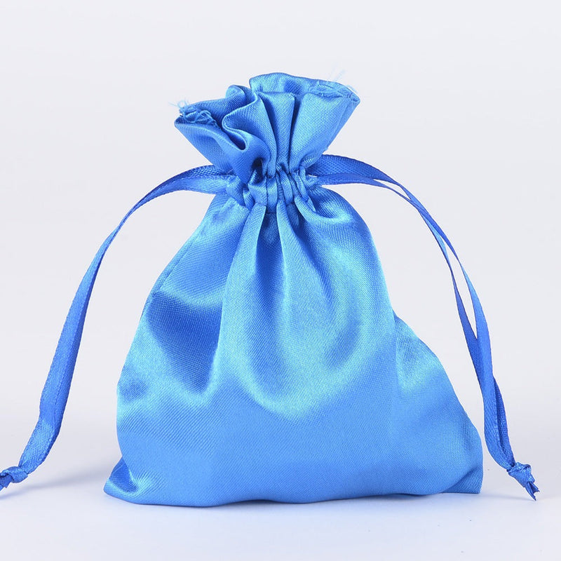 Royal Blue - Satin Bags - ( 3x4 Inch - 10 Bags ) BBCrafts.com