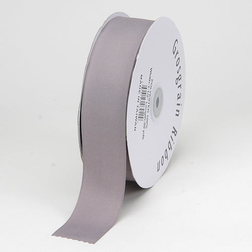 Silver - Grosgrain Ribbon Solid Color - ( 1/4 Inch | 50 Yards ) BBCrafts.com