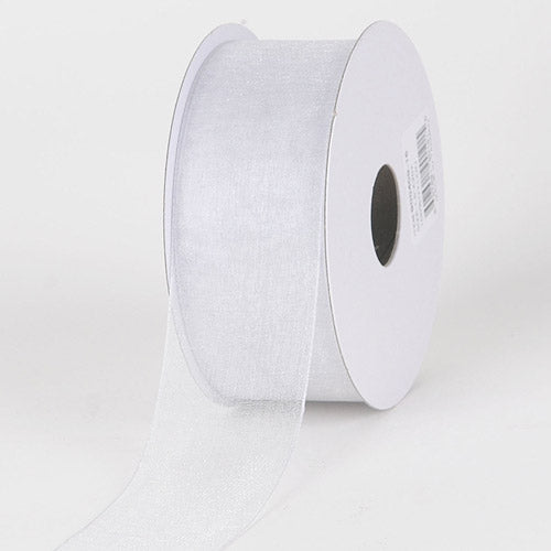 Silver - Sheer Organza Ribbon - 1-1/2 inch | 25 Yards