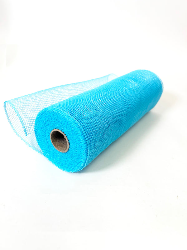 Blue - Deco Mesh Solid Color - ( 10 Inch x 10 Yards )