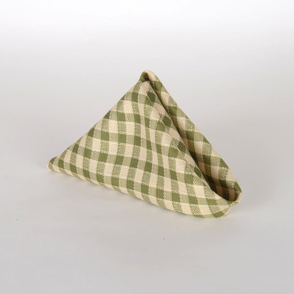 Spring Moss - Checkered/ Plaid Napkins - Pack of 4 BBCrafts.com