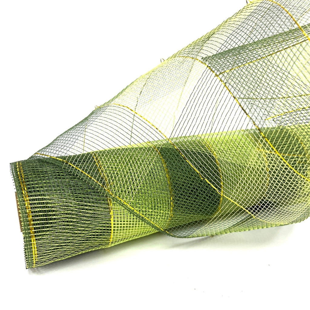 Christmas Mesh Wraps Spring Moss ( 21 Inch x 10 Yards ) - BBCrafts ...