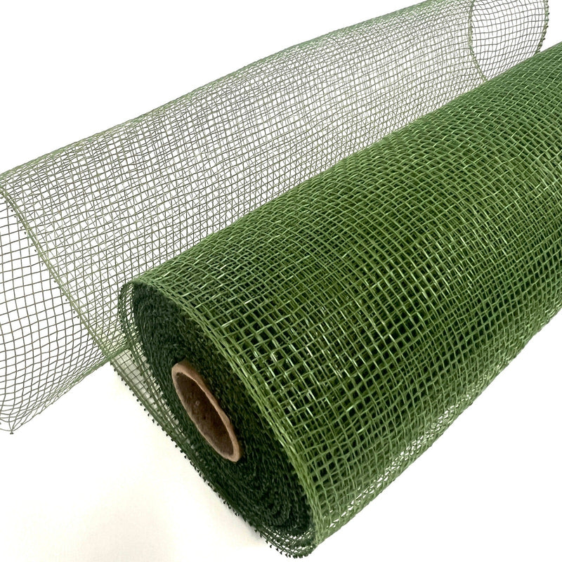 Spring Moss - Floral Mesh Wrap Solid Color - ( 10 Inch x 10 Yards ) BBCrafts.com