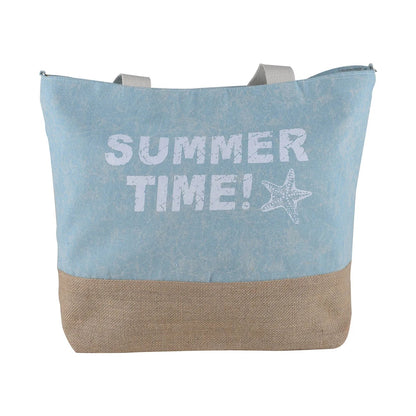 Women’s Beach Tote Bags Combo Set of 3 – Floral, Summer Time & Striped Pattern Large Canvas Pool & Travel Totes