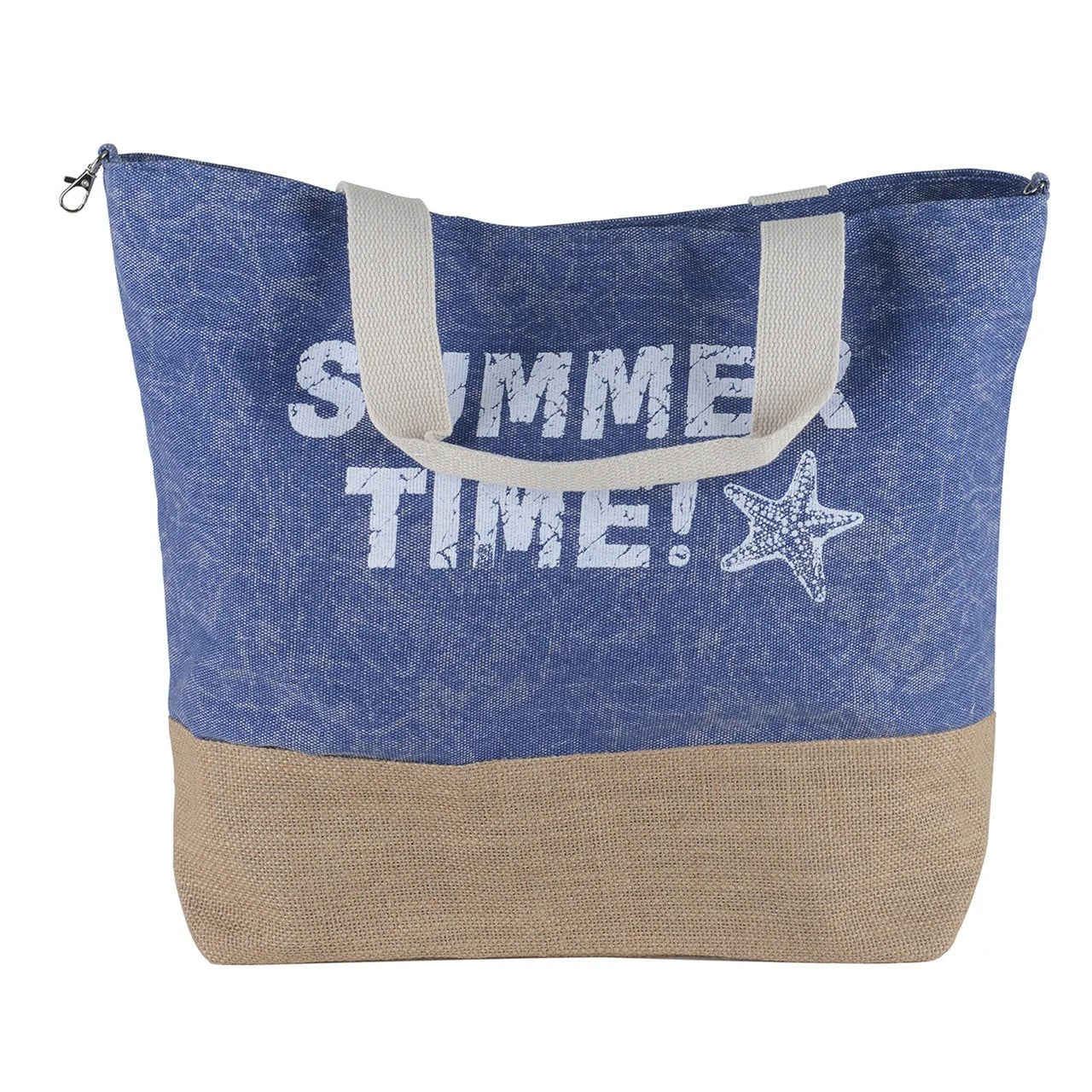 Women’s Beach Tote Bags Combo Set of 3 – Navy Striped Rope Handle, Blue Summer Time & Boho Style Canvas Large Pool & Travel Totes