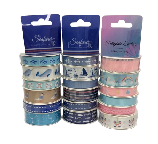 Marine | Ocean | Unicorn DIY Ribbon Gift - Set of 3